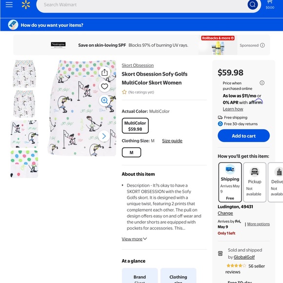 Playful Polka Dot and Cartoon Print Skirt - Picture 4 of 4